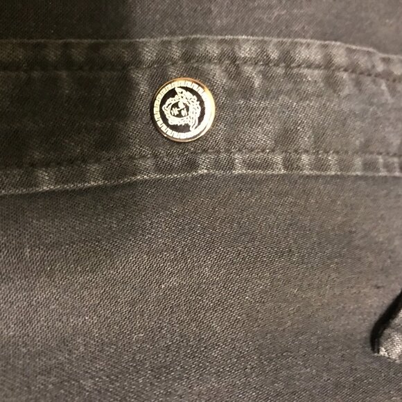 Shirt, long sleeve VERSACE. Black. - Picture 9 of 10